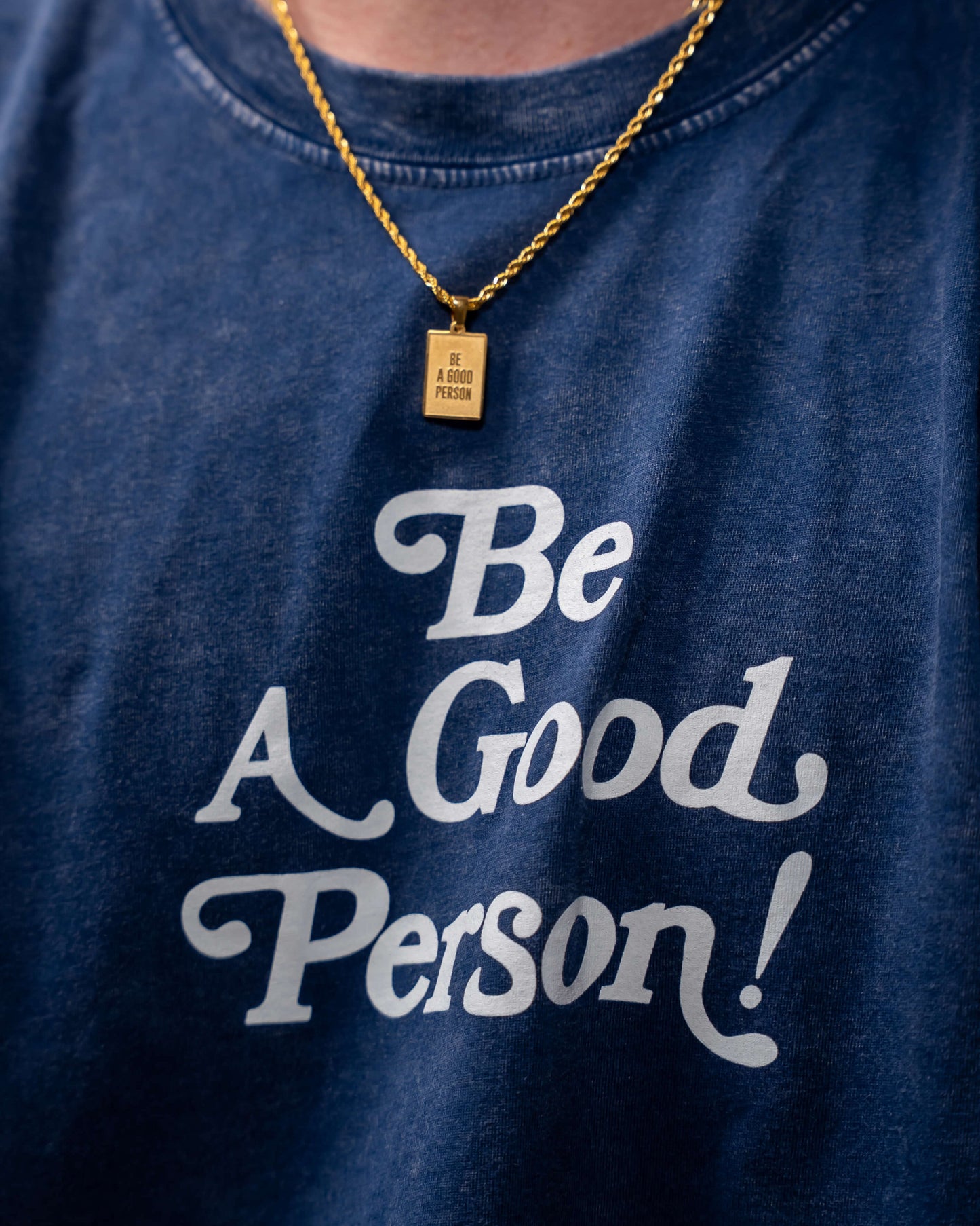 Exclamation Relaxed T-Shirt - Blue Stone Wash
