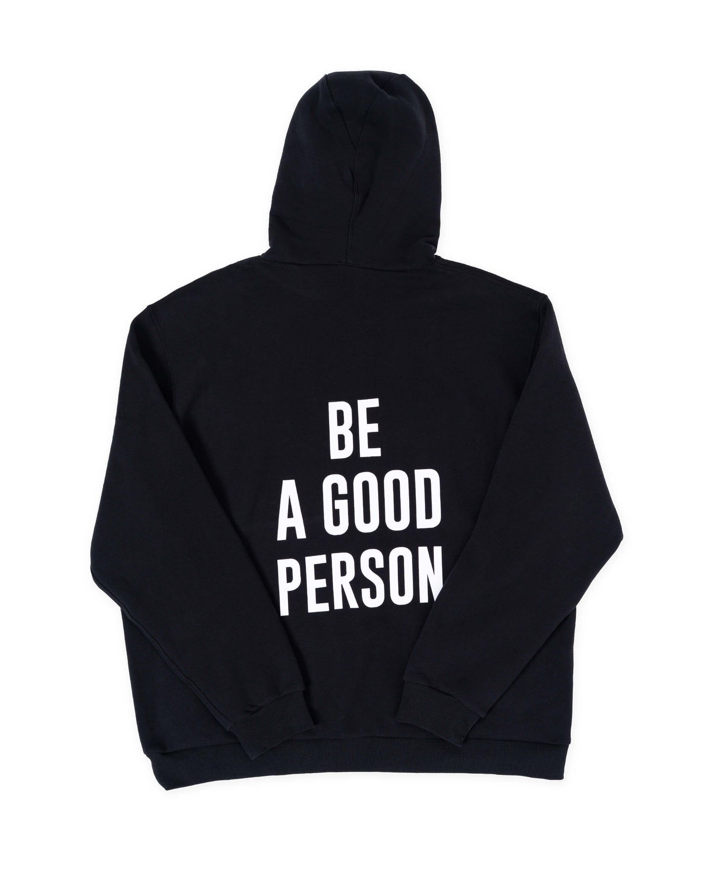 Steady State Pullover Hoodie - Black - lululemon // BE A GOOD PERSON *Pre-Order*