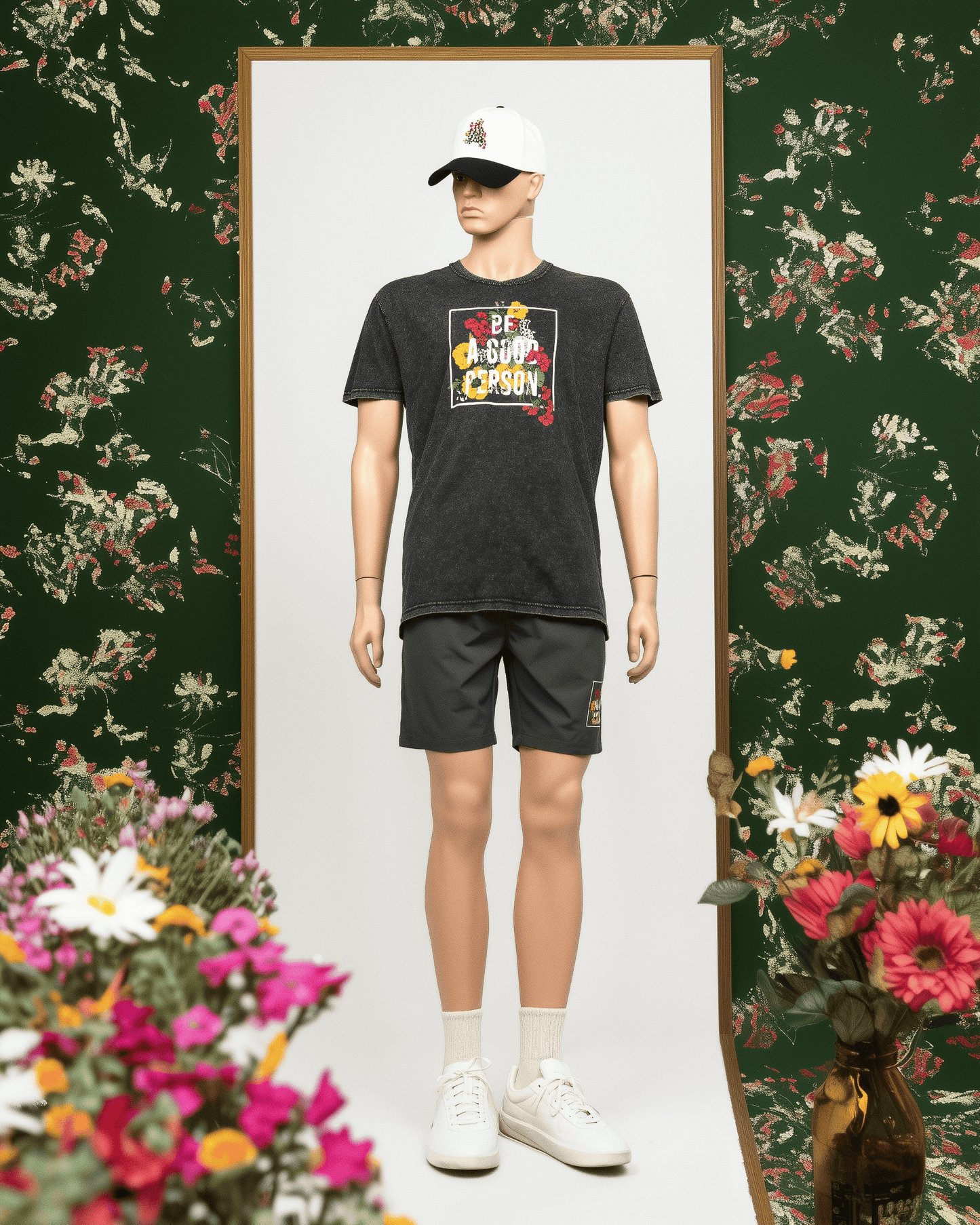 'In Bloom' Active Shorts - Sage
