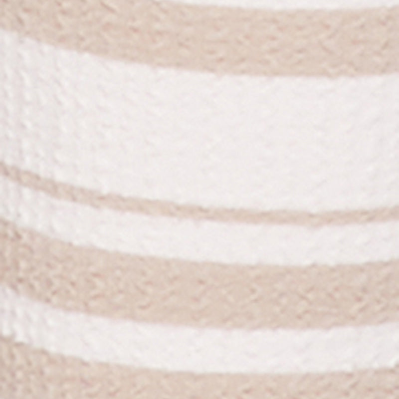 Textured Knit Striped Cropped Halter Top