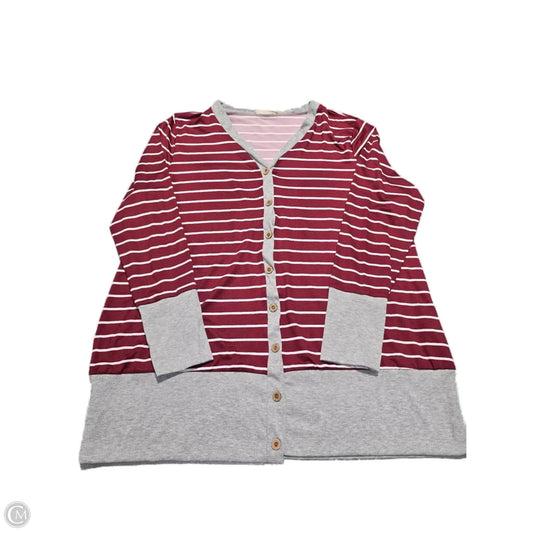 Top Long Sleeve Basic By Cme In Red, Size: 3x
