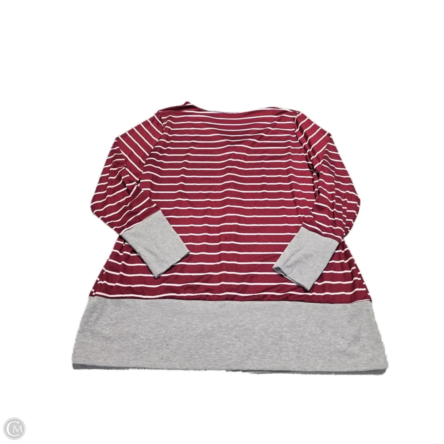 Top Long Sleeve Basic By Cme In Red, Size: 3x