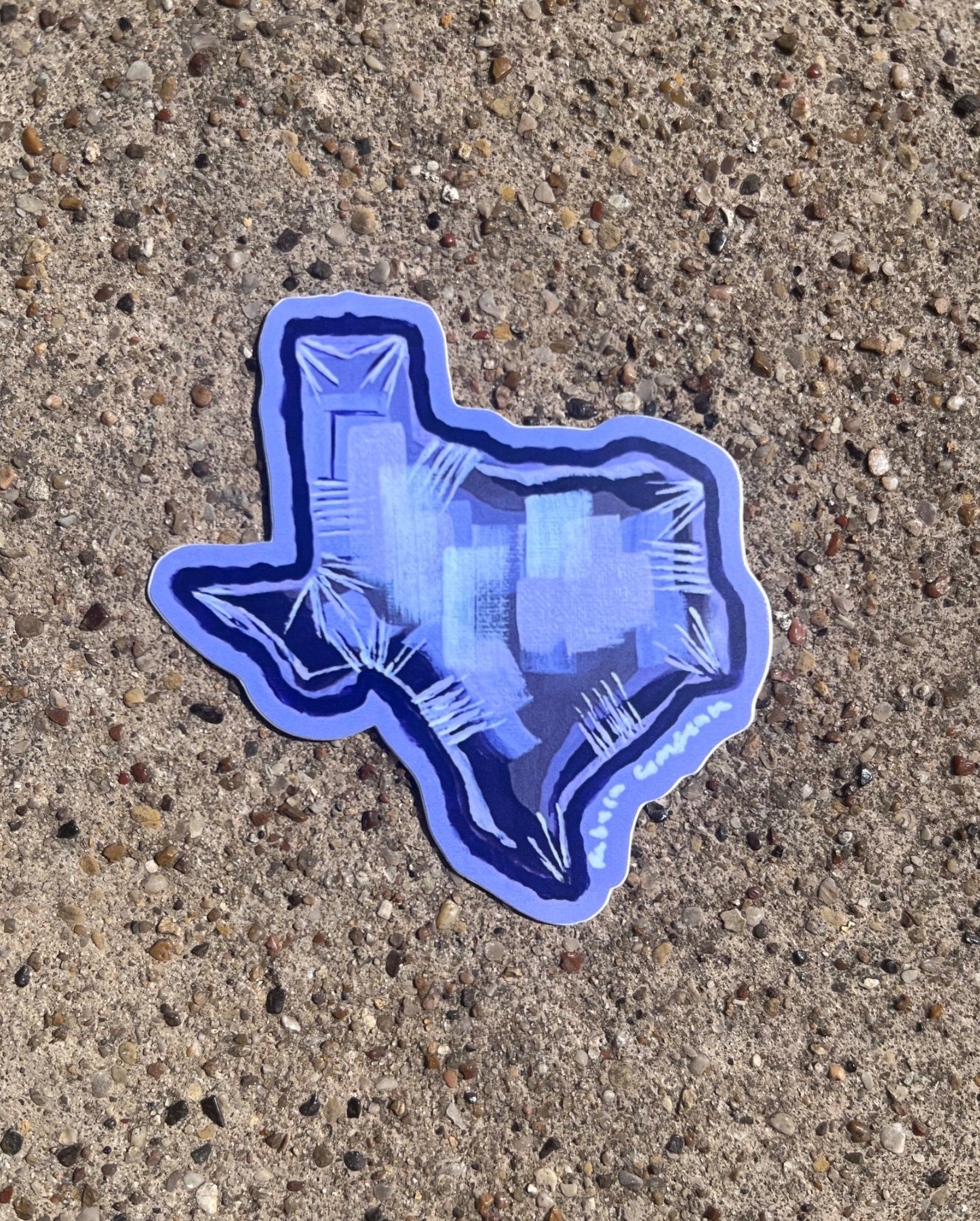 Texas Mylar Balloon Sticker