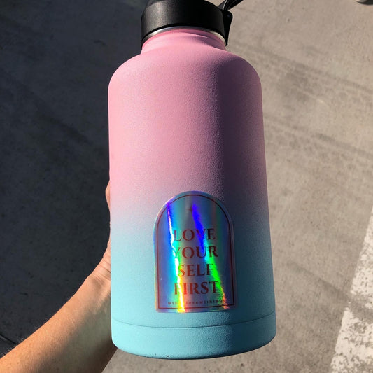 Love Yourself First Holographic Sticker