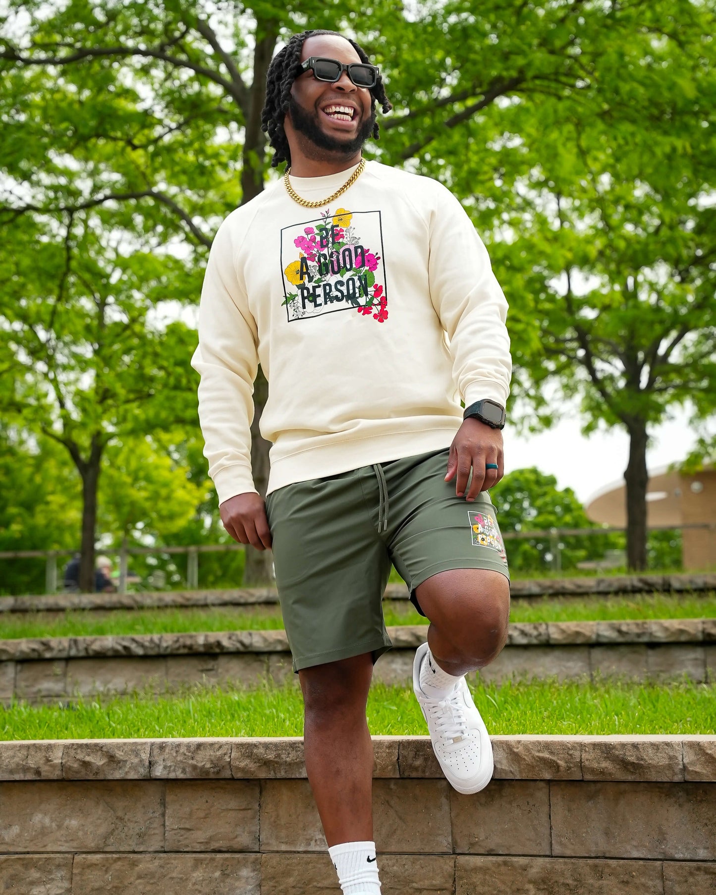 'In Bloom' Active Shorts - Sage
