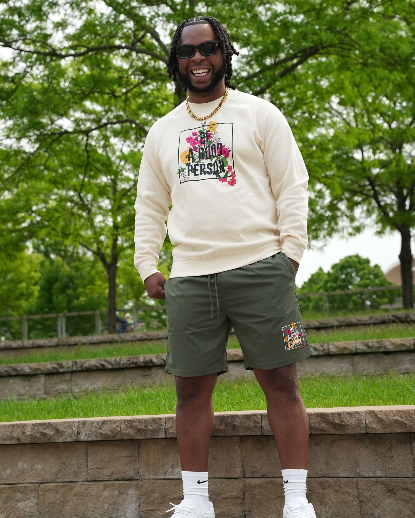 'In Bloom' Active Shorts - Sage