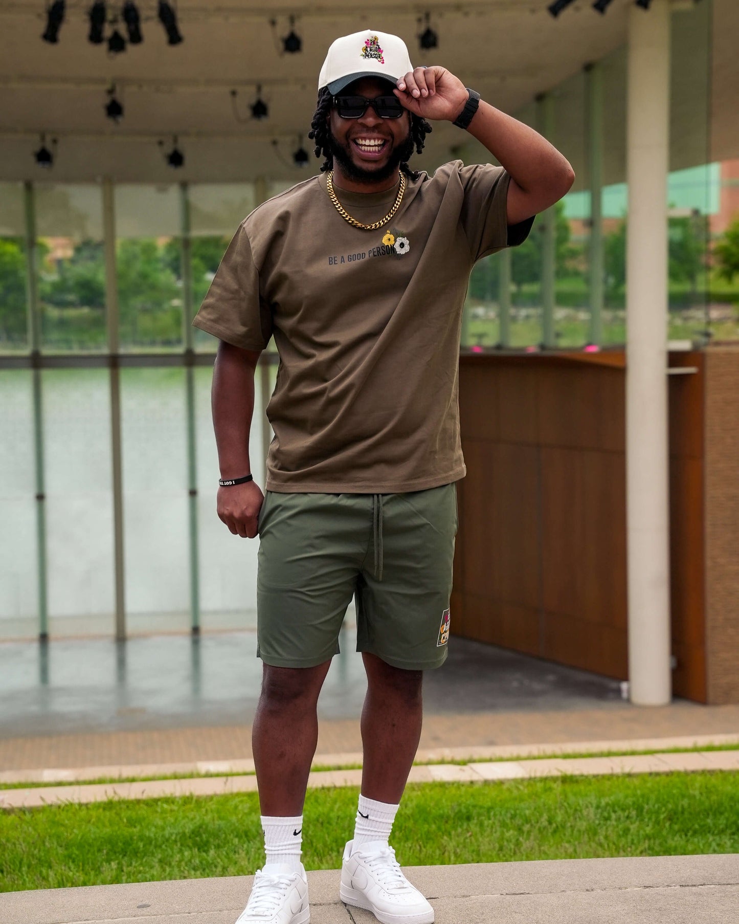 'In Bloom' Heavyweight Box T-Shirt - Brown