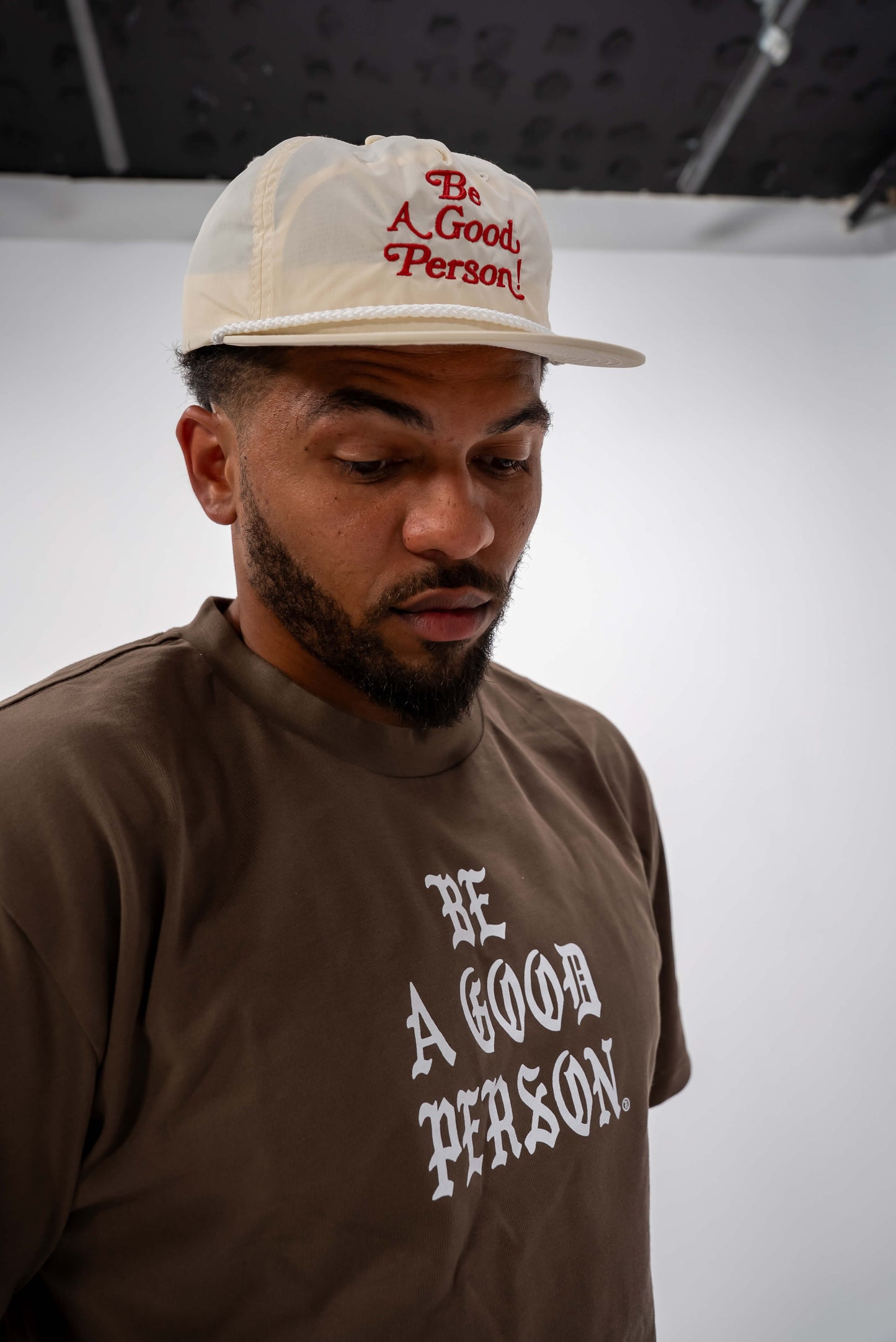 Saint Script Heavyweight Box T-Shirt - Brown