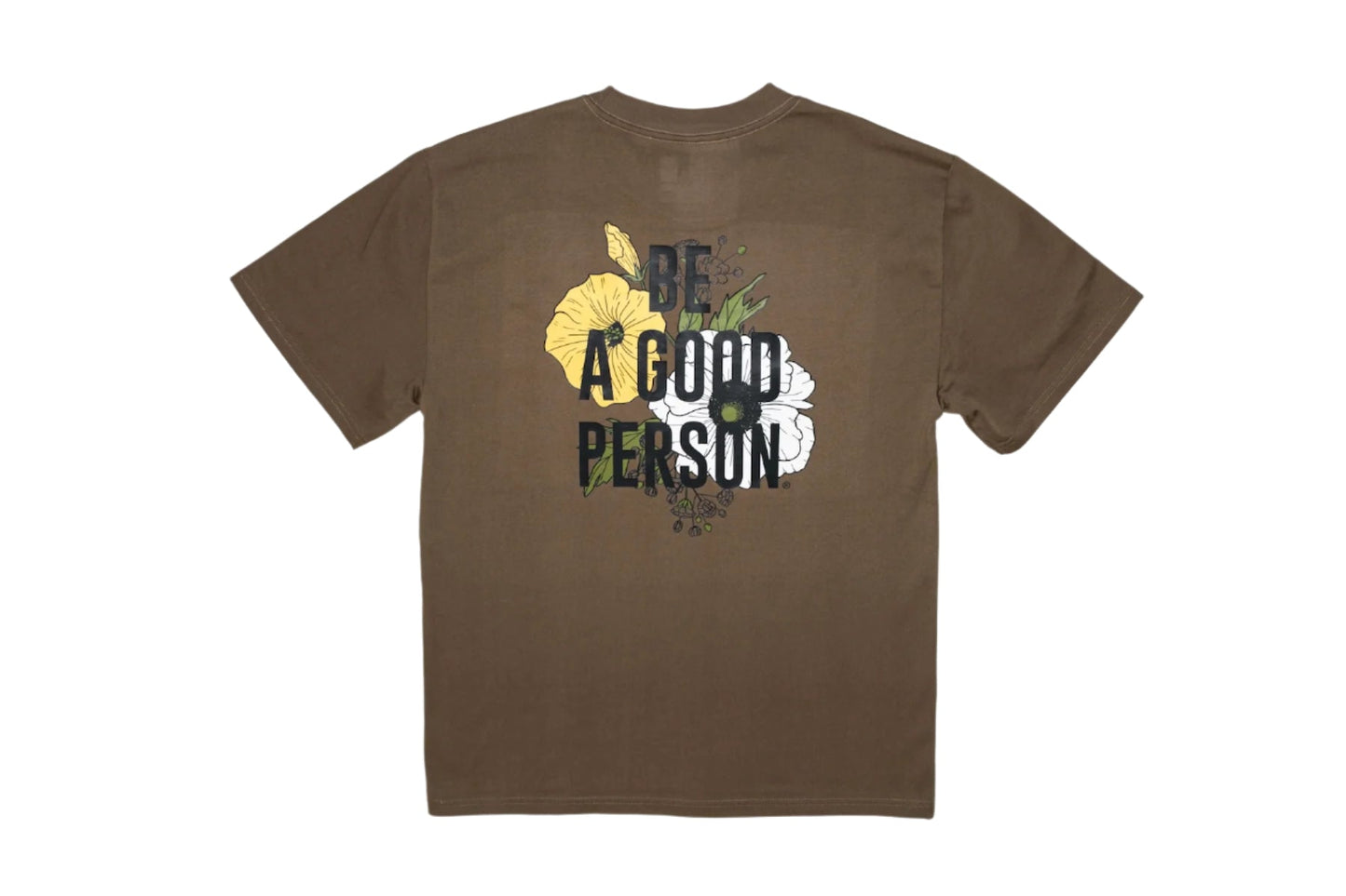 'In Bloom' Heavyweight Box T-Shirt - Brown