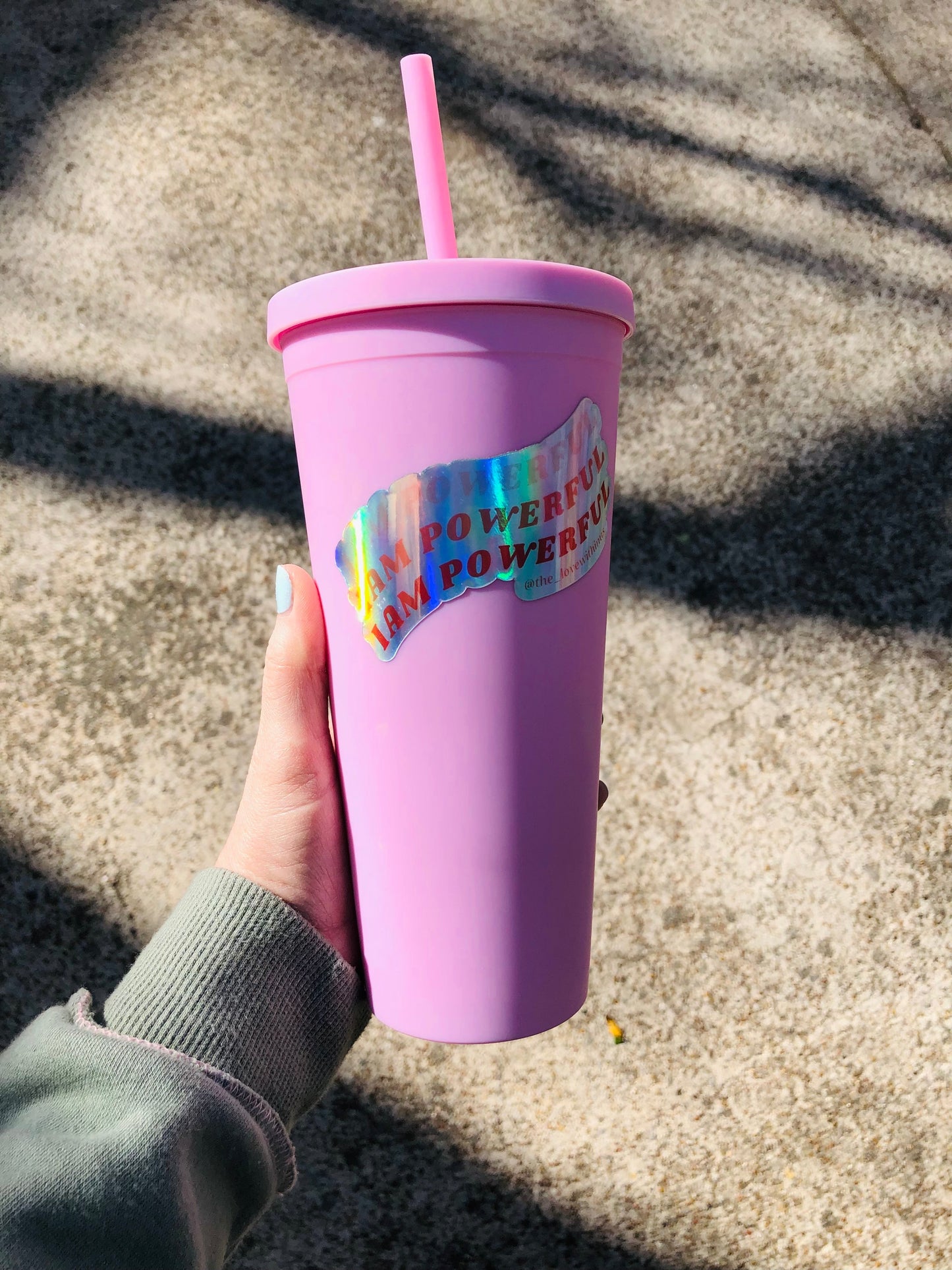 I am Powerful Holographic Affirmation Sticker