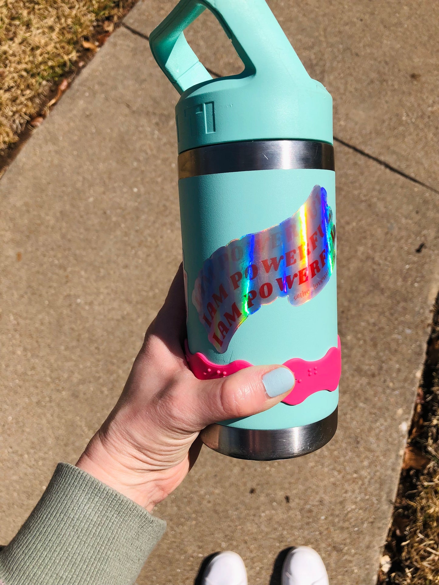 I am Powerful Holographic Affirmation Sticker
