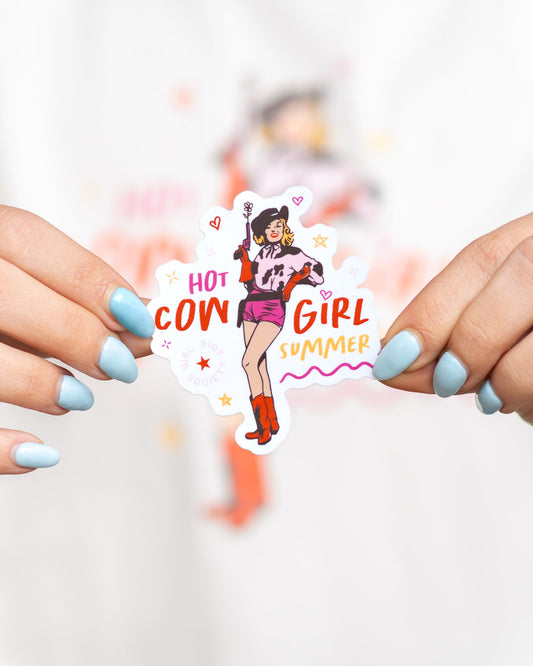 Girl Riot Society Die Cut Sticker - Hot Cowgirl Summer