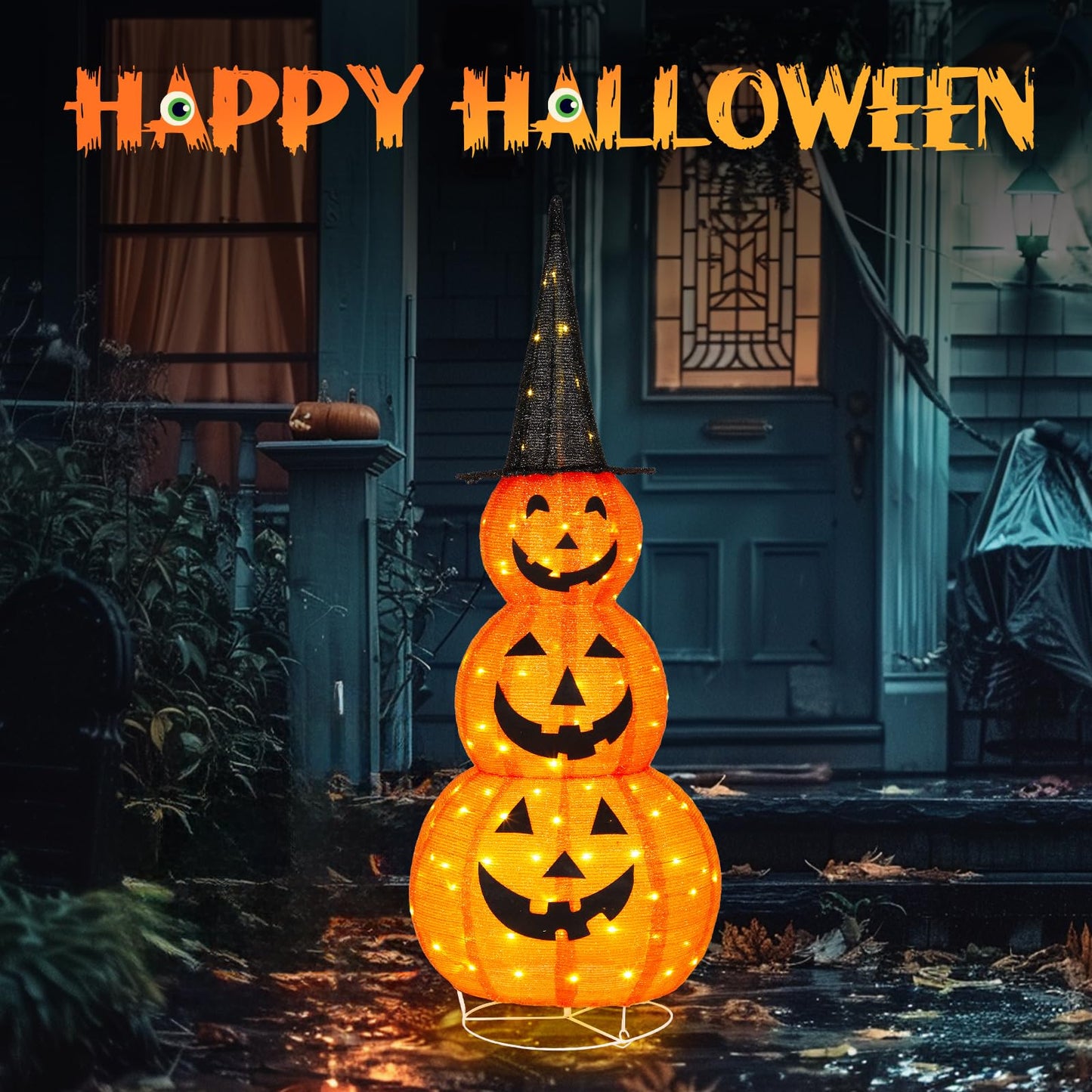 VINGLI Pop Up Halloween Lighted Decorations