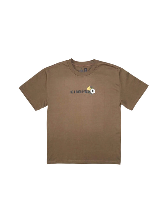 'In Bloom' Heavyweight Box T-Shirt - Brown