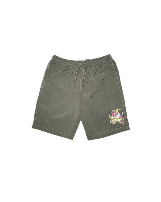'In Bloom' Active Shorts - Sage